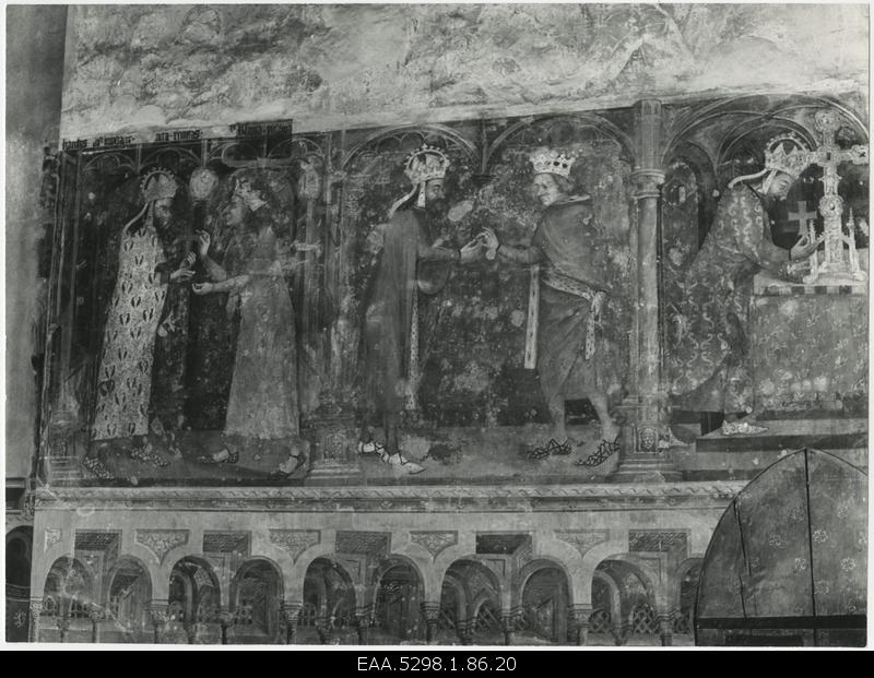 View probably on the walls of one Prague church