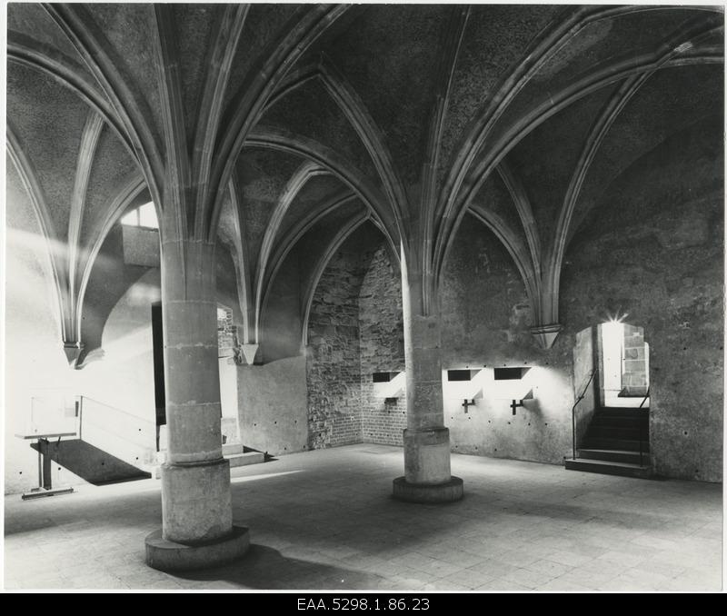 View of one of the charmed ceiling rooms