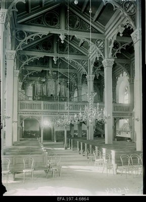 Internal view of the Otepää Church.  duplicate photo