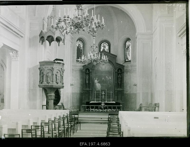 Interior view of the University of Tartu Church.