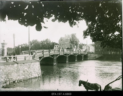 View of the wooden bridge.  similar photo