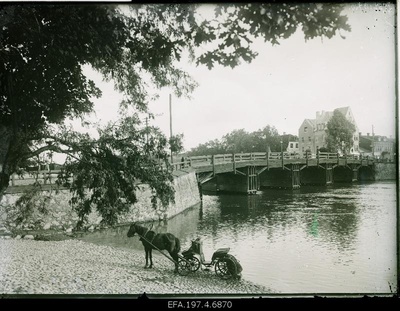 View of the wooden bridge.  similar photo