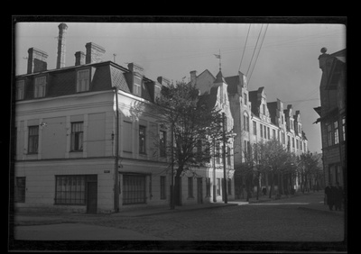View of the County Chrome Factory at the corner of Maakri and Pääsukese Street  similar photo