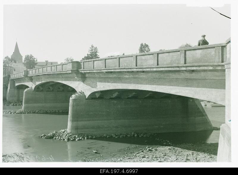 View of the Freedom Bridge. In Emajões low water status.