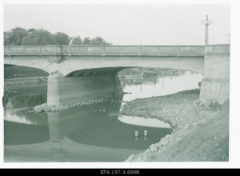 View of the Freedom Bridge. In Emajões low water status.