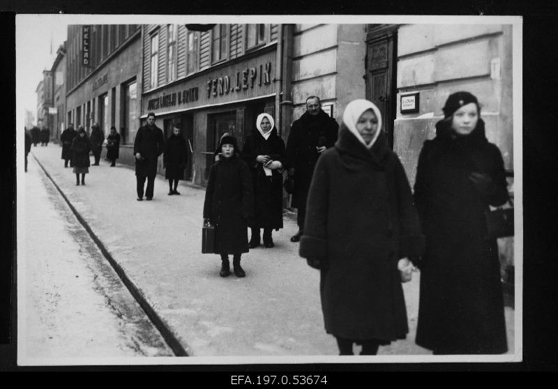 The commemoration of those who fell in the war with Soviet Russia by Estonia on the Promenade Street in Tartu.
