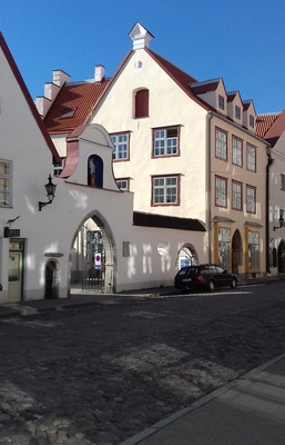 Tallinn. Houses in Russian street rephoto
