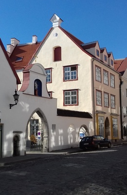 Tallinn. Houses in Russian street rephoto