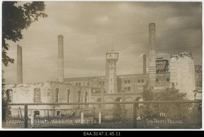 Ruins of Waldhofi cellulose factory  duplicate photo