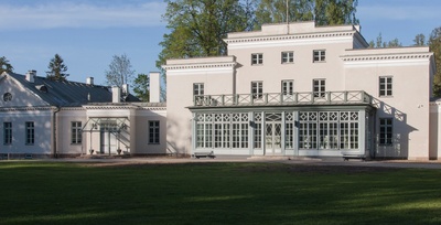 stereofoto, Paistu khk, Heimtali mõis, peahoone, u 1915, foto J. Riet rephoto