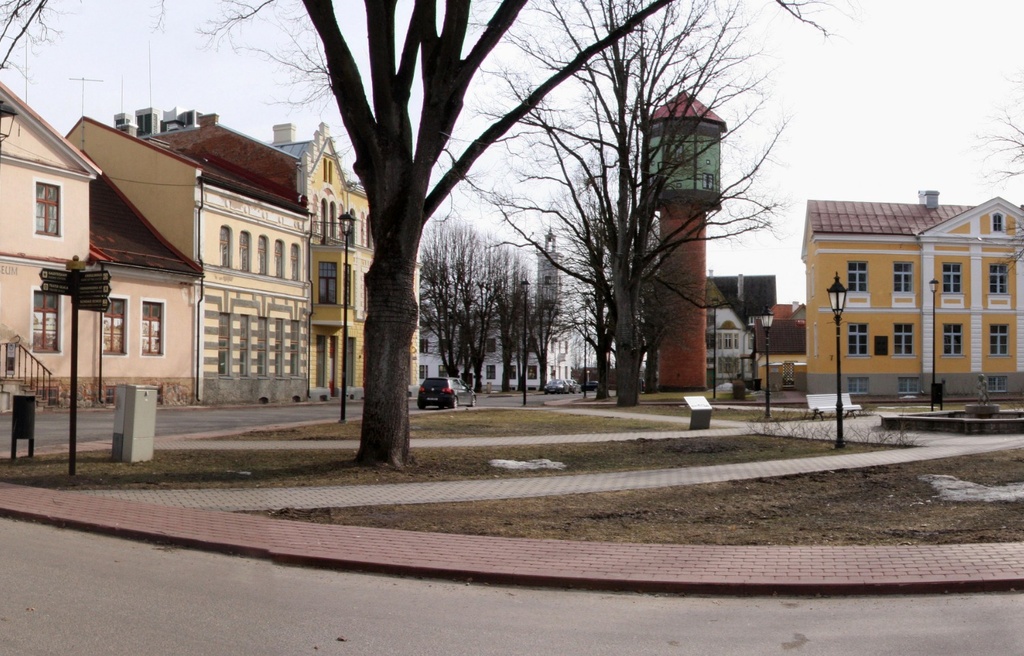 koloreeritud postkaart Turuplats rephoto