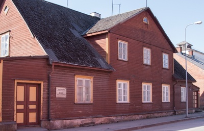 House in Viljandi, C. R. Jakobson Sakala edited in 1880-1882. Origin. Vm 3753. rephoto