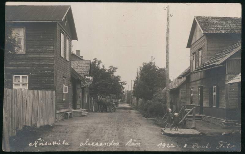 Postcard, Mõisaküla, Aleksandri Street