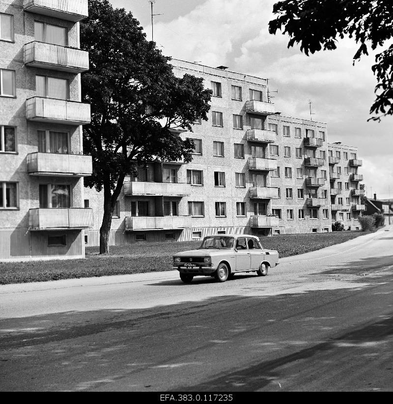 View on Komsomoli Street in Rakvere.