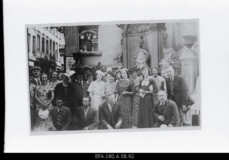 Members of the Tallinn Youth Christian Society on a tour in Brussels.