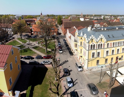 Viljandi city centre. rephoto