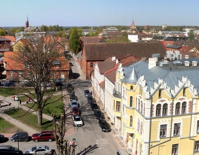 Viljandi city centre. rephoto