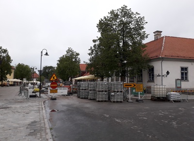 Vaade Kubermangu tänavalt Turuplatsi poole. rephoto