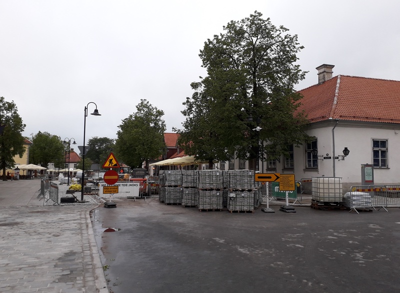 Vaade Kubermangu tänavalt Turuplatsi poole. rephoto