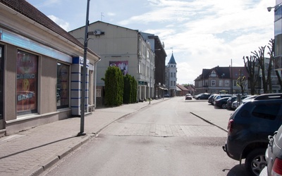 Photo, Viljandi, Tartu tn before crossing Lossi tn, approx. 1930 rephoto