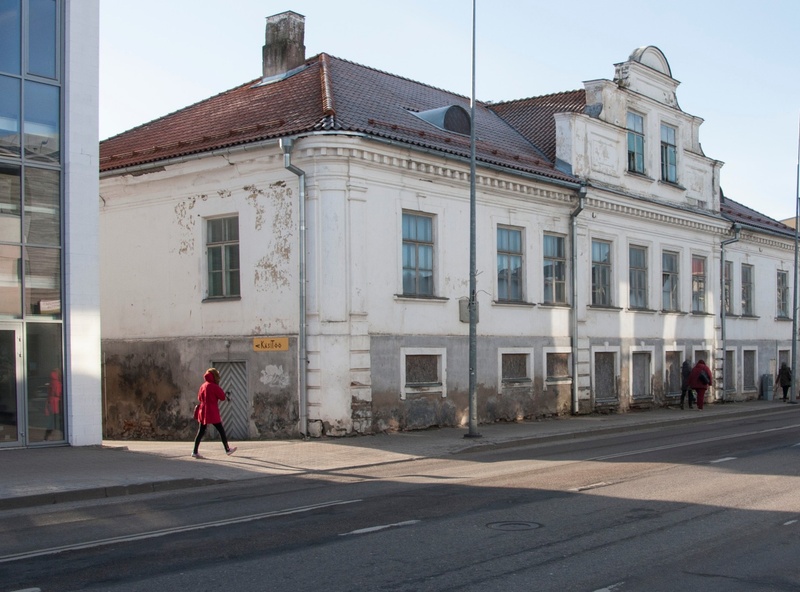 foto Viljandi, Tallinna-Jakobsoni tn nurgal Liivimaa aadlipreilide pansionaat (Stift) u 1905 rephoto