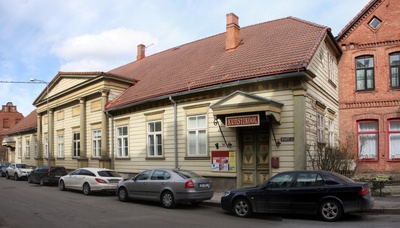 foto, Viljandi, Posti tn 11, saksa kasiino, u 1910, foto J. Riet rephoto
