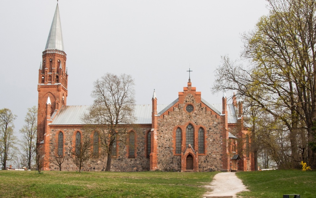 foto, Viljandi, Pauluse kirik u 1920 rephoto