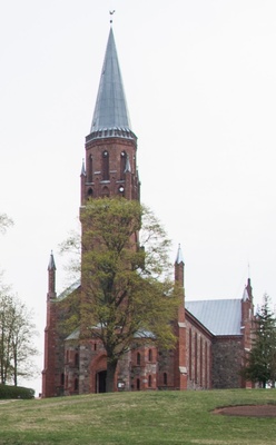 foto, Viljandi, Pauluse kirik, u 1910, fotograaf J. Riet rephoto