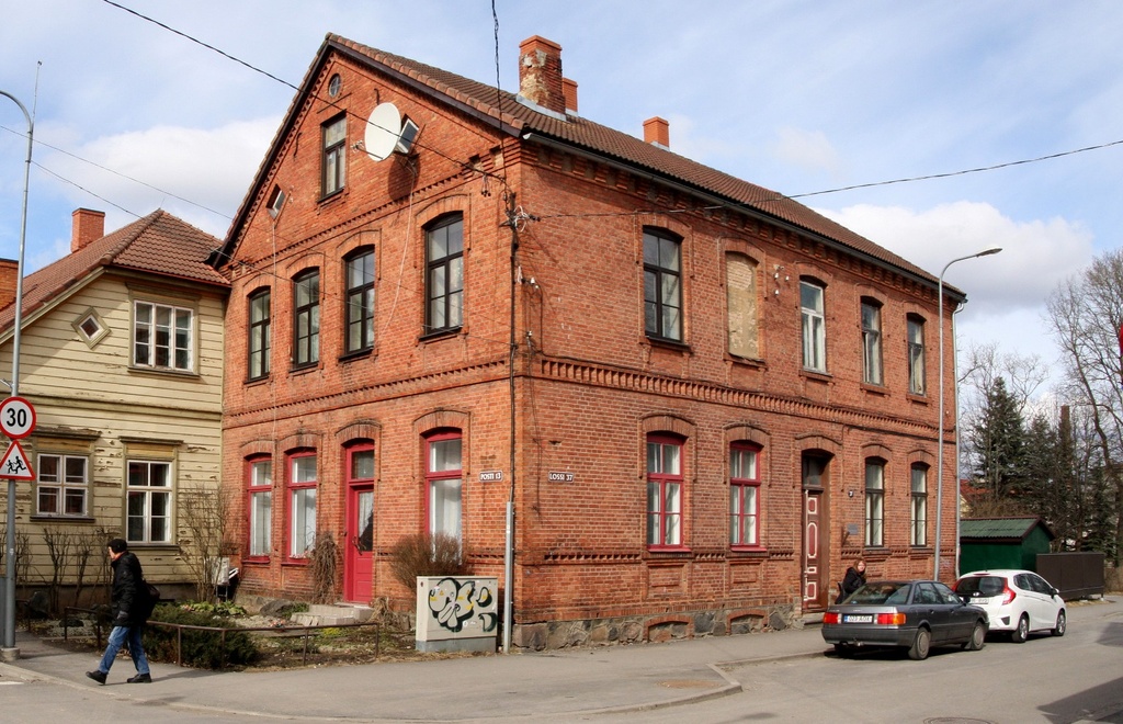 trükipostkaart, Viljandi, Lossi tn, Park - Hotel u 1905 F J.Riet rephoto