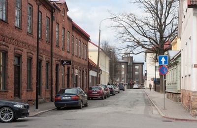 foto Viljandi, Lossi tn (Kauba-Tartu tn vahel) u 1911 rephoto
