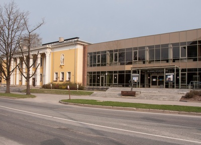 foto, Viljandi, spordihoone, teadete tahvel (reklaamtahvel, valmis 1975)), 1975, foto E. Veliste rephoto