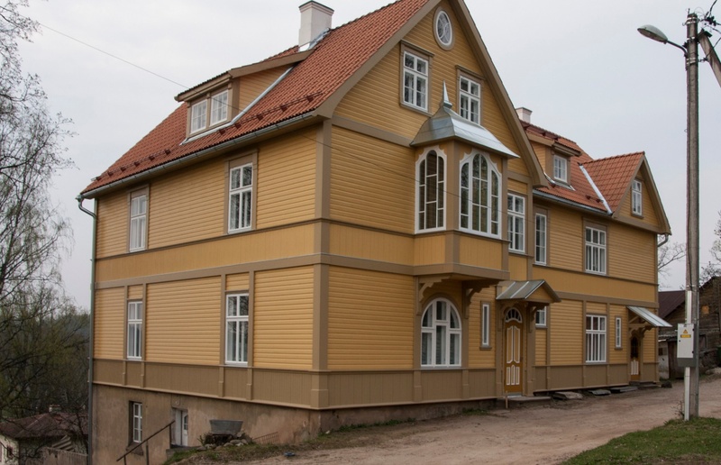 trükipostkaart, Viljandi, 4 villat, Eichen, Doll, Gabler, Lorenzson, u 1915, foto J. Riet, trükk H. Leoke (Wiljandi) rephoto