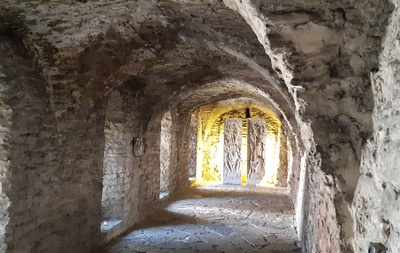 Tallinn. Crucifixion of the former Dominican monastery rephoto