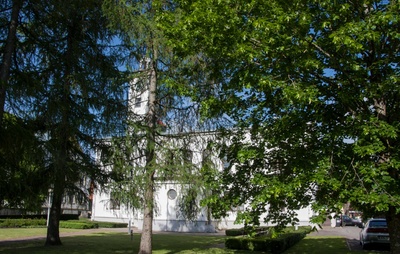 fotopostkaart, Viljandi, uus raekoda, õue poolt, u 1935 rephoto