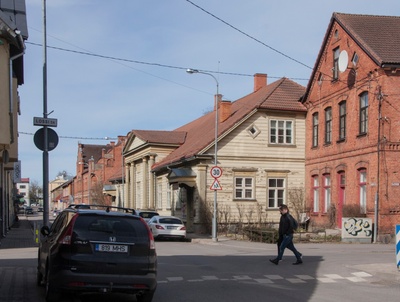 foto, Viljandi, Posti tänav, 1884 rephoto