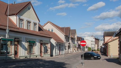 trükipostkaart, Viljandi, Tartu tn  1908 rephoto
