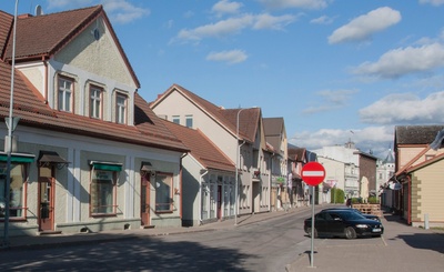 trükipostkaart, Viljandi, Tartu tn  1908 rephoto