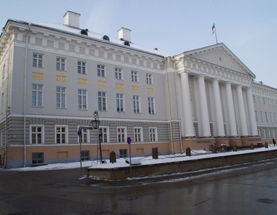 University of Tartu on Jaani Street. rephoto