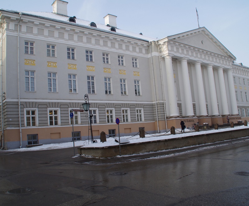 University of Tartu on Jaani Street. rephoto