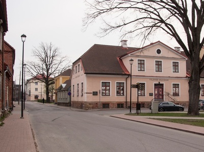 foto, Viljandi, Lossi ja Kauba tn ristmik, turuplats u 1900 rephoto