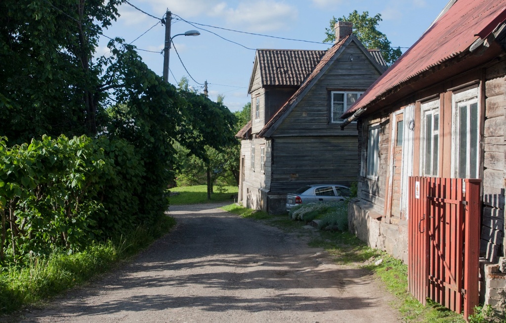 fotopostkaart, Viljandi, Oru tn u 1910 foto  A. Livenstroem rephoto