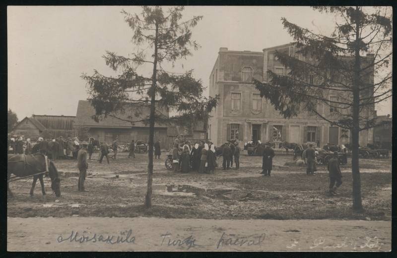 Postcard, Mõisaküla, Market Day