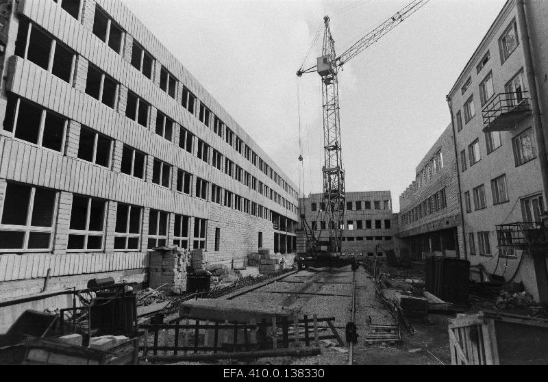 Ed. Vilde nim. Construction of the boiler house of the Tallinn Pedagogical Institute.