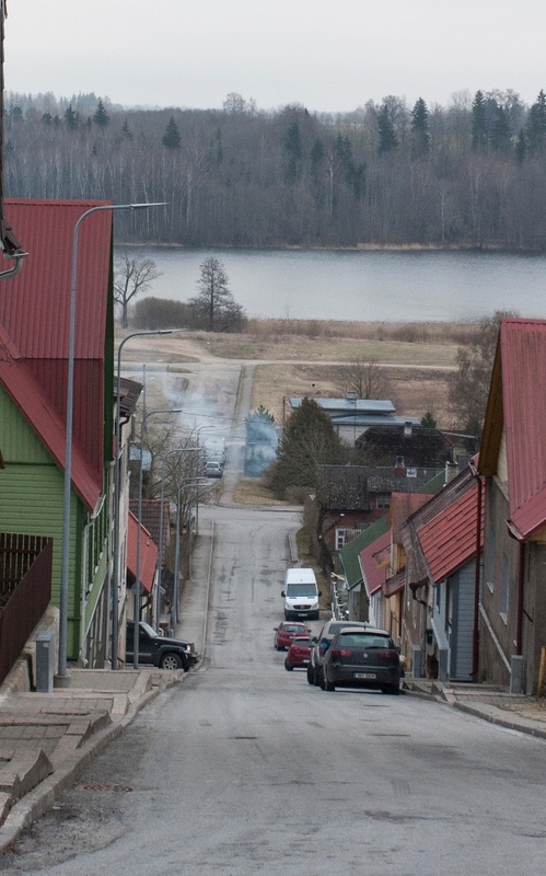 foto, Viljandi, Kõrgemäe tänav 1957 F H.Riet rephoto