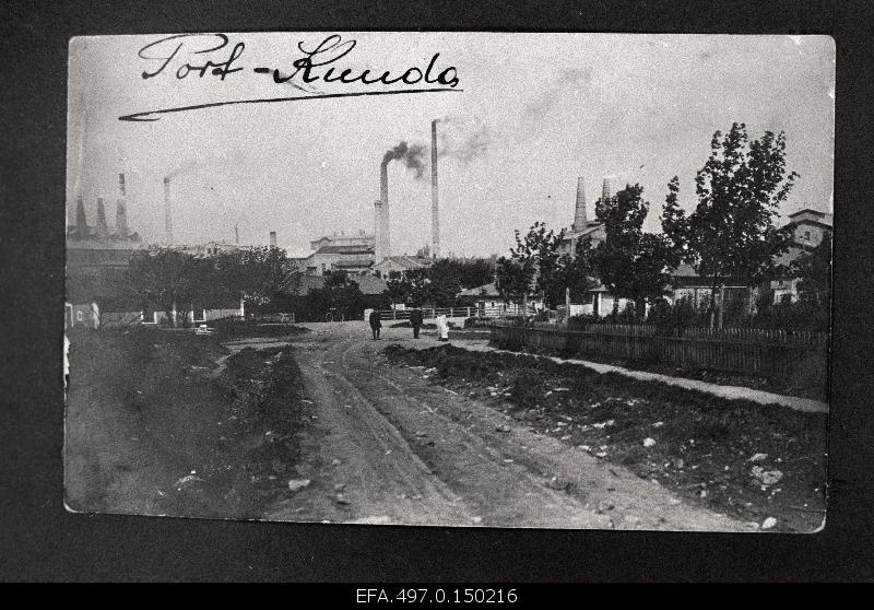 View of the cement factory Port-Kunda.