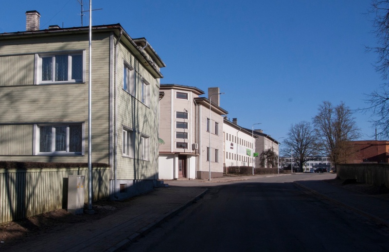 foto, Viljandi, Kaalu tn, juuli 1939 (vasakult nr 5, nr 7 majad) rephoto