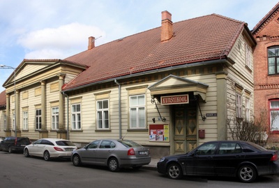 fotonegatiiv, Viljandi, Posti tn 11, saksa kasiino u 1910 foto J. Riet rephoto