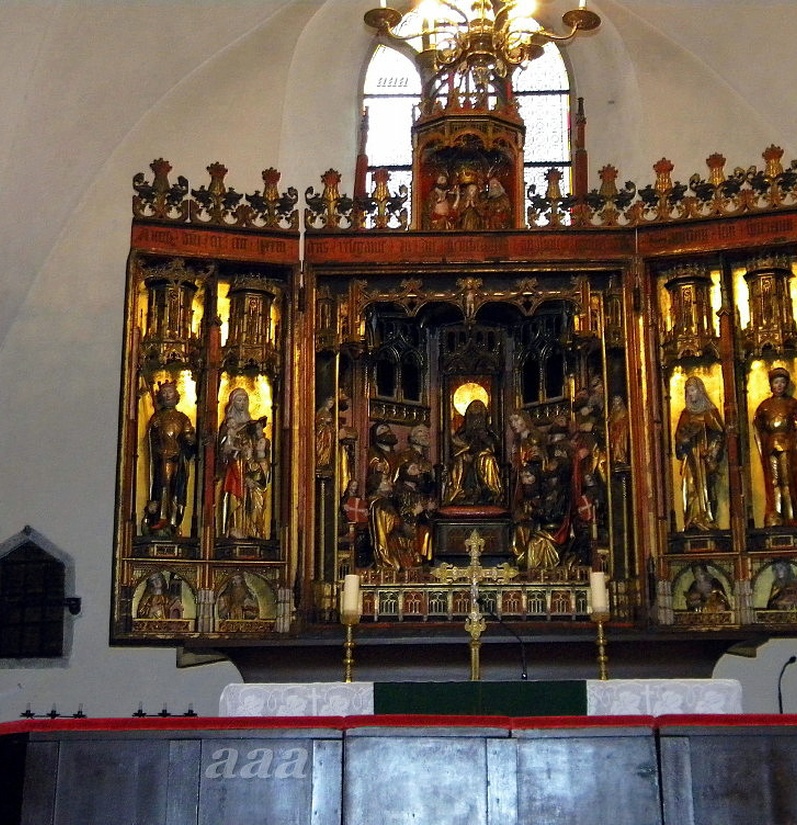 The altar of the Holy Spirit Church. rephoto