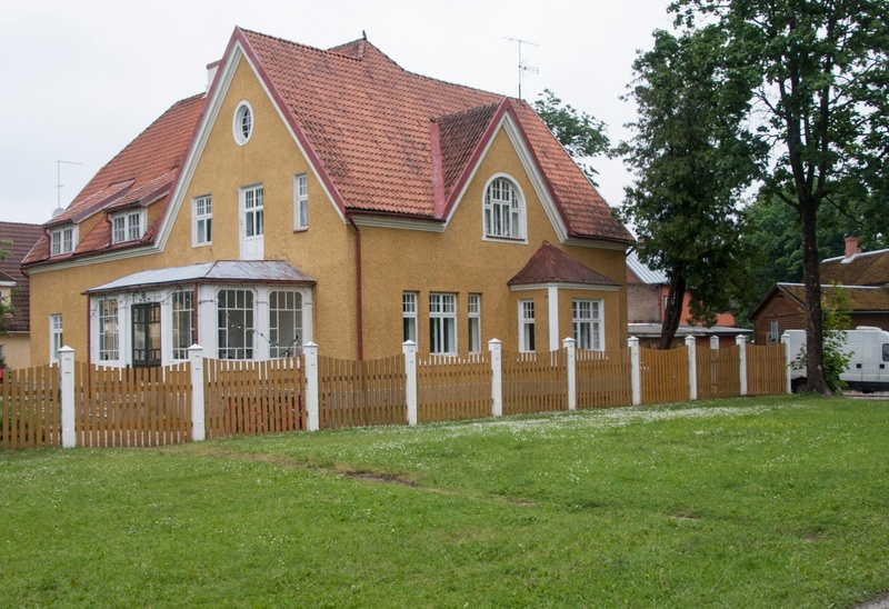 fotonegatiiv, Viljandi, Pikk tn 4 Gableri maja (hiljem pioneeride maja, noortekeskus, Inkeri) u 1924 foto J.Riet rephoto