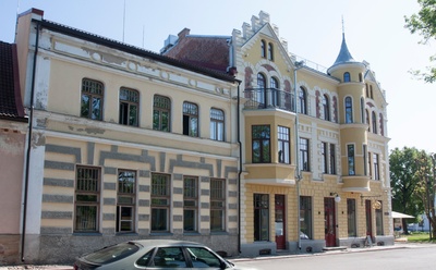 foto, Viljandi, Grand hotell (Suurturg 8), u 1915 rephoto